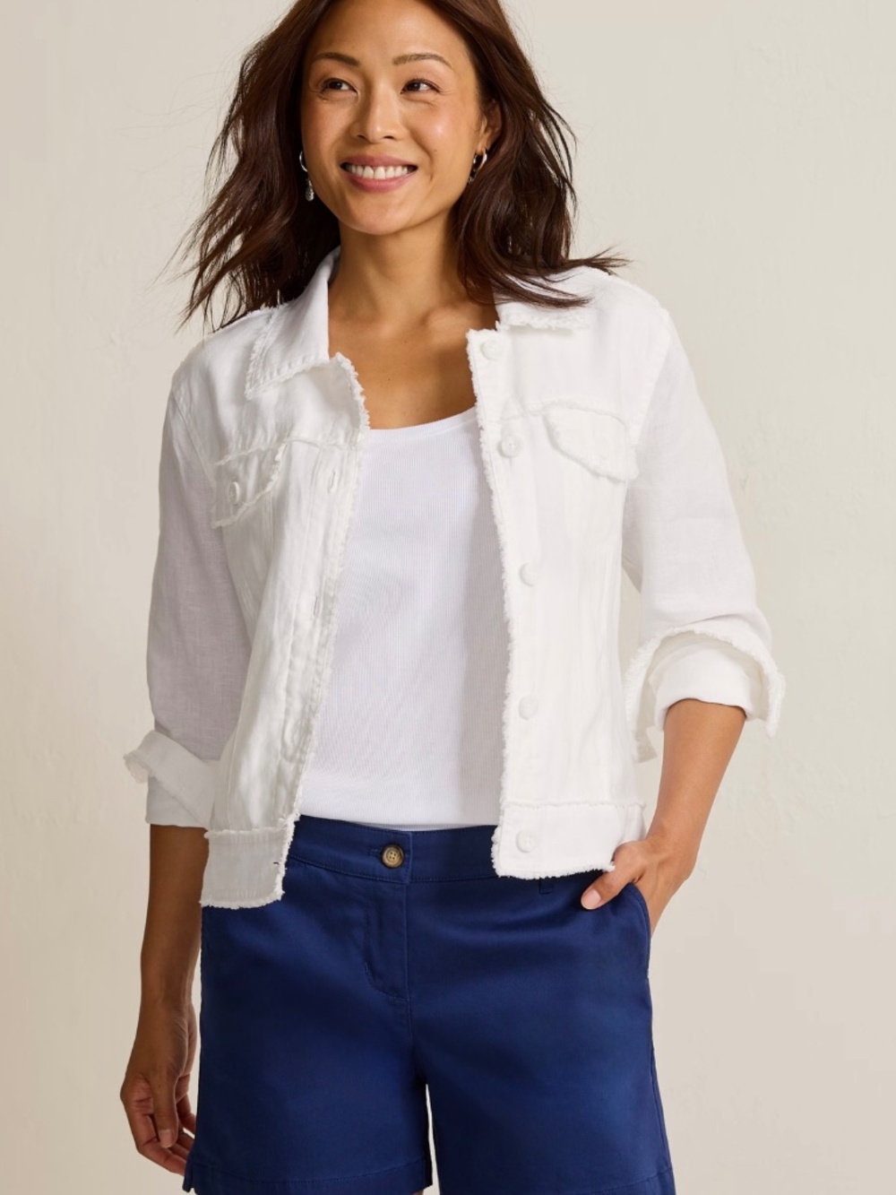 Tommy Bahama Two Palms Linen Raw-Edge Jacket - Picture 4 of 4